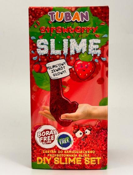 Tuban Strawberry Slime: fotografía del producto y su envase